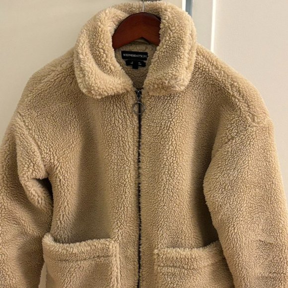 ASOS Jackets & Blazers - ASOS camel teddy jacket